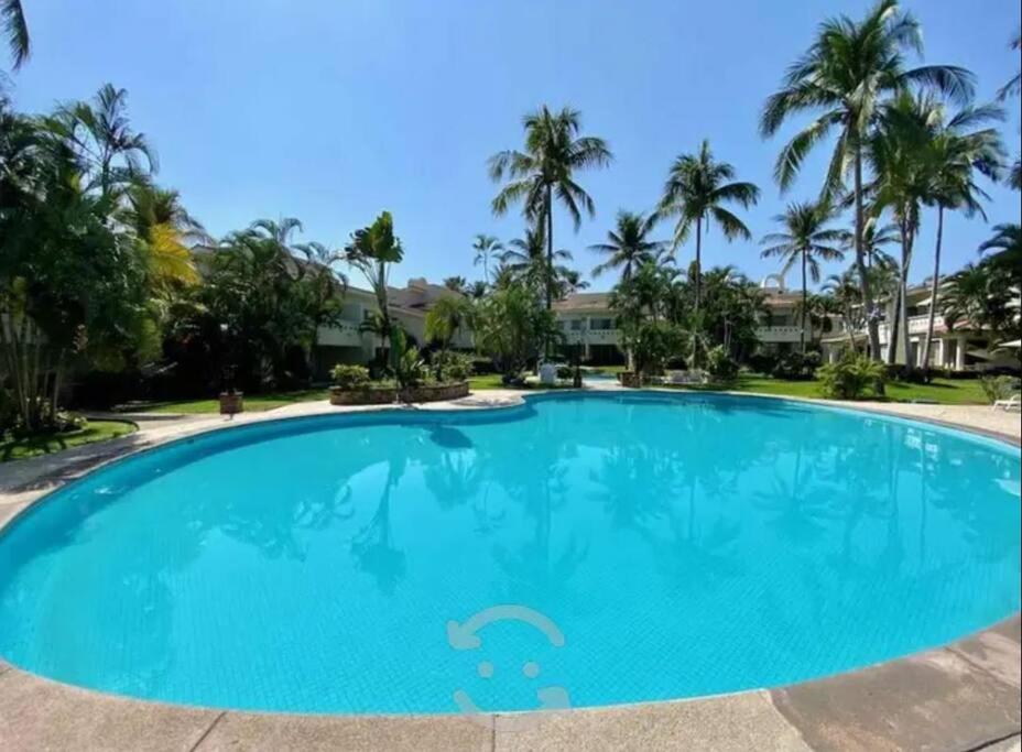Hermoso Apartamento En Manzanillo Con Alberca Y Cancha De Tenis, Ideal Para Relajarse Y Disfrutar De Una Escapada Tranquila En El Paraiso Tropical Exteriör bild